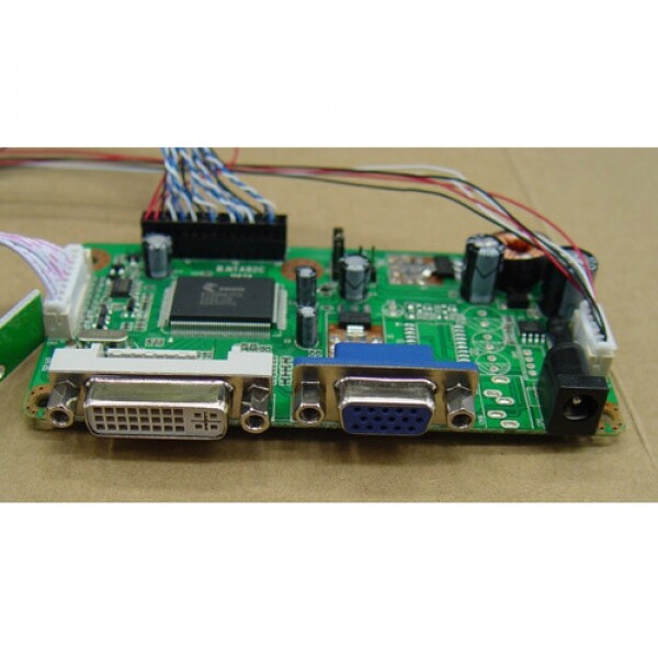 액정도매(LCD도매),AD보드(DVI + RGB 입력지원 (LVDS케이블+OSD) 1024x600 해상도