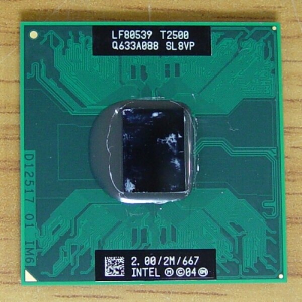 액정도매(LCD도매),CPU NT 인텔 코어 듀오 SL8VP T2500/2GHz/667MHz/2M